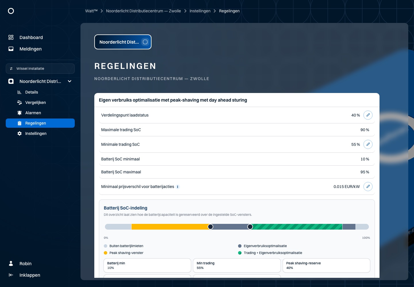 Regelingen bekijken en aanpassen — Noorderlicht